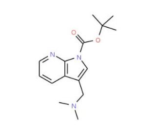 1-Boc-3-[(dimethylamino)methyl]-7-azaindole (CAS 144657-65-8) - chemical structure image