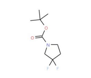 1-Boc-3,3-difluoropyrrolidine (CAS 195447-25-7) - chemical structure image