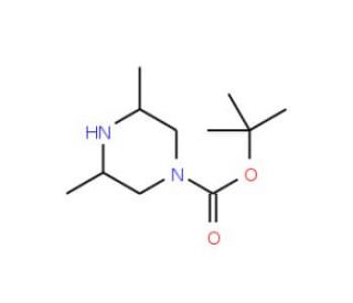 1-Boc-3,5-dimethyl-piperazine (CAS 129779-30-2) - chemical structure image