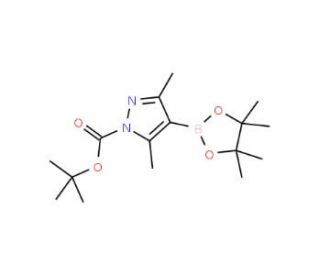 1-Boc-3,5-dimethylpyrazole-4-boronic acid pinacol ester (CAS 1073354-70-7) - chemical structure image