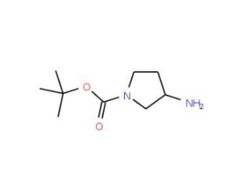 1-Boc-3-aminopyrrolidine (CAS 186550-13-0) - chemical structure image