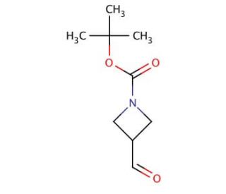 1-Boc-3-azetidinecarboxaldehyde (CAS 177947-96-5) - chemical structure image