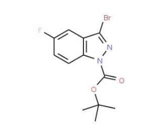 1-Boc-3-bromo-5-fluoro-indazole (CAS 885271-57-8) - chemical structure image