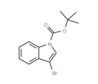 1-Boc-3-Bromoindole (CAS 143259-56-7) - chemical structure image