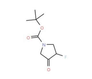 1-Boc-3-fluoro-4-pyrrolidinone (CAS 845894-03-3) - chemical structure image