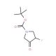 1-Boc-3-fluoro-4-pyrrolidinone (CAS 845894-03-3) - chemical structure image