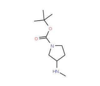 1-Boc-3-methylamino-pyrrolidine (CAS 454712-26-6) - chemical structure image