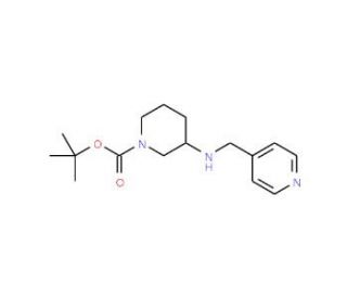 1-Boc-3-N-(Pyridin-4-ylmethyl)-amino-piperidine (CAS 886364-97-2) - chemical structure image