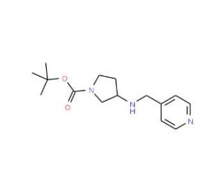 1-Boc-3-N-(Pyridin-4-ylmethyl)-amino-pyrrolidine (CAS 886364-95-0) - chemical structure image