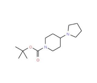 1-Boc-4-(1-pyrrolidinyl)piperidine - chemical structure image