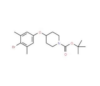 1-BOC-4-(4-bromo-3,5-dimethylphenoxy)piperidine (CAS 1072944-63-8) - chemical structure image