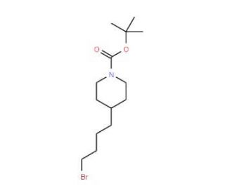 1-Boc-4-(4-Bromo-butyl)-piperidine (CAS 142355-81-5) - chemical structure image