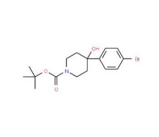 1-Boc-4-(4-Bromo-phenyl)-piperidin-4-ol (CAS 163209-96-9) - chemical structure image