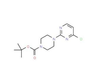 1-Boc-4-(4-chloropyrimidin-2-yl)-piperazine (CAS 479691-42-4) - chemical structure image