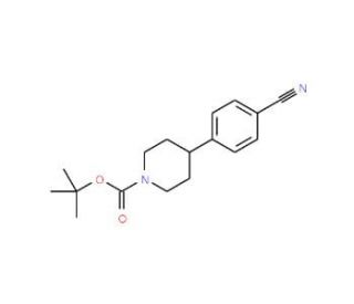 1-Boc-4-(4&prime;-cyanophenyl)piperidine (CAS 162997-33-3) - chemical structure image