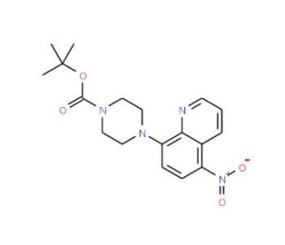 1-BOC-4-(5-nitroquinolin-8-yl)piperazine (CAS 1133115-74-8) - chemical structure image