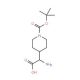 1-Boc-4-(aminocarboxymethyl)piperidine (CAS 458560-09-3) - chemical structure image