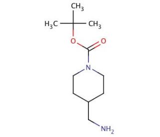 1-Boc-4-(aminomethyl)piperidine (CAS 144222-22-0) - chemical structure image