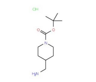 1-Boc-4-aminomethyl-piperidine HCl (CAS 359629-16-6) - chemical structure image