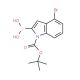 1-BOC-4-bromo-indole-2-boronic acid (CAS 957034-29-6) - chemical structure image