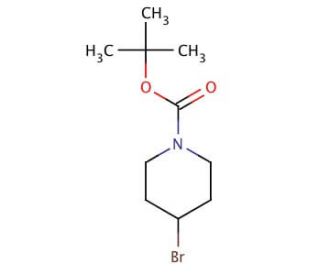 1-Boc-4-bromopiperidine (CAS 180695-79-8) - chemical structure image