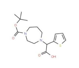 1-Boc-4-(carboxythiophen-2-yl-methyl)-[1,4]diazepane (CAS 834884-95-6) - chemical structure image