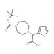 1-Boc-4-(carboxythiophen-2-yl-methyl)-[1,4]diazepane (CAS 834884-95-6) - chemical structure image