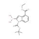 1-BOC-4-(ethoxycarbonyl)indole-2-boronic acid (CAS 1150114-37-6) - chemical structure image