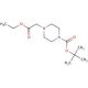 1-Boc-4-ethoxycarbonylmethyl piperazine (CAS 209667-59-4) - chemical structure image
