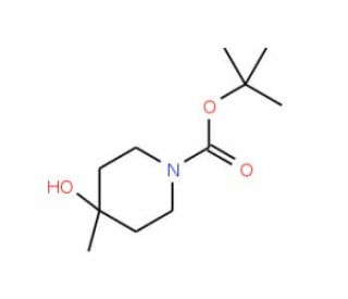1-Boc-4-methyl-piperidin-4-ol (CAS 406235-30-1) - chemical structure image