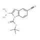 1-Boc-5-cyano-1H-indole-2-boronic acid (CAS 475102-15-9) - chemical structure image