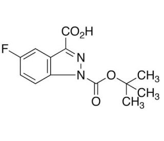 1-Boc-5-fluoro-3-indazole-carboxylic Acid (CAS 886368-29-2) - chemical structure image