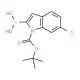1-BOC-6-chloroindole-2-boronic acid (CAS 352359-22-9) - chemical structure image