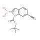 1-BOC-6-cyanoindole-2-boronic acid (CAS 913835-67-3) - chemical structure image