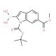 1-BOC-6-(methoxycarbonyl)indole-2-boronic acid (CAS 848357-46-0) - chemical structure image