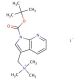 (1-Boc-7-azaindol-3-methyl)trimethylammonium iodide (CAS 144866-90-0) - chemical structure image