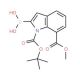 1-BOC-7-(methoxycarbonyl)indole-2-boronic acid (CAS 953411-05-7) - chemical structure image