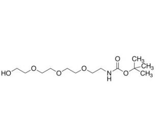 1-Boc-amino-3,6,9-trioxaundecanyl-11-ol (CAS 106984-09-2) - chemical structure image