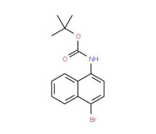 1-Boc-Amino-4-bromonaphthalene (CAS 168169-11-7) - chemical structure image