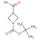 1-Boc-azetidine-3-carboxylic acid (CAS 142253-55-2) - chemical structure image