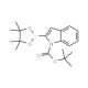 1-BOC-indole-2-boronic acid, pinacol ester (CAS 1072944-96-7) - chemical structure image
