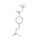 1-Boc-piperidin-4-ylpropionic acid (CAS 154775-43-6) - chemical structure image