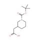 1-Boc-Piperidine-3-acetic acid (CAS 183483-09-2) - chemical structure image