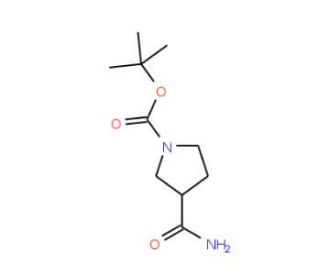 1-Boc-pyrrolidine-3-carboxamide (CAS 122684-34-8) - chemical structure image