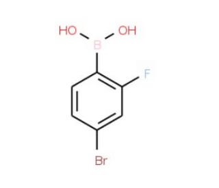 1-Borono-4-bromo-2-fluorobenzene (CAS 216393-64-5) - chemical structure image