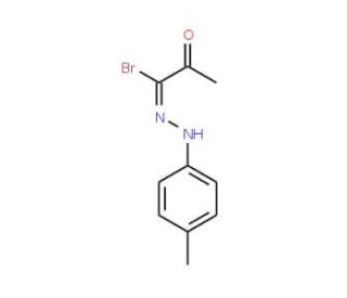 1-Bromo-1-[2-(4-methylphenyl)hydrazono]acetone (CAS 74519-39-4) - chemical structure image