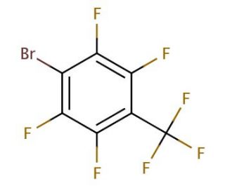 1-Bromo-2,3,5,6-tetrafluoro-4-(trifluoromethyl)benzene (CAS 17823-46-0) - chemical structure image