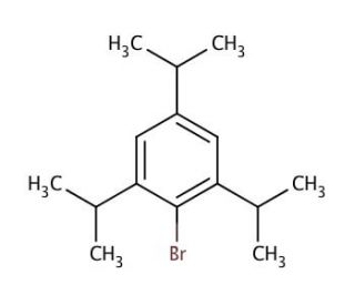1-Bromo-2,4,6-triisopropylbenzene (CAS 21524-34-5) - chemical structure image