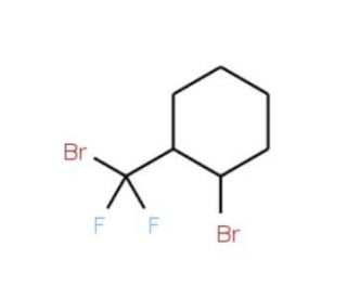 1-Bromo-2-(bromodifluoromethyl)cyclohexane (CAS 14737-09-8) - chemical structure image
