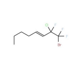 1-Bromo-2-chloro-1,1,2-trifluorooct-3-ene (CAS 30428-56-9) - chemical structure image